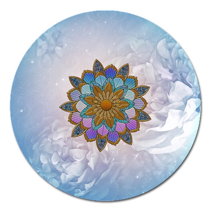 Wonderful Mandala Magnet 5  (Round)