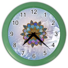 Wonderful Mandala Color Wall Clock by FantasyWorld7