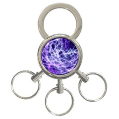 Abstract Background Space 3-ring Key Chains by HermanTelo