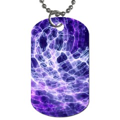 Abstract Background Space Dog Tag (two Sides)