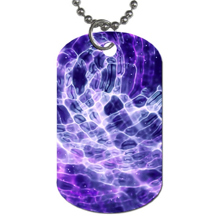 Abstract Background Space Dog Tag (Two Sides)