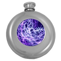 Abstract Background Space Round Hip Flask (5 Oz)