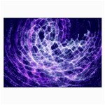 Abstract Background Space Large Glasses Cloth (2-Side) Front