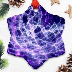 Abstract Background Space Snowflake Ornament (two Sides)