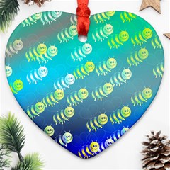 Animal Bee Heart Ornament (two Sides)