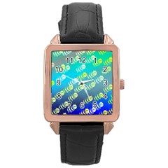 Animal Bee Rose Gold Leather Watch 