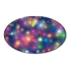 Abstract Background Graphic Space Oval Magnet