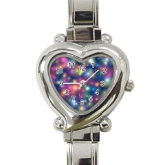 Abstract Background Graphic Space Heart Italian Charm Watch by HermanTelo