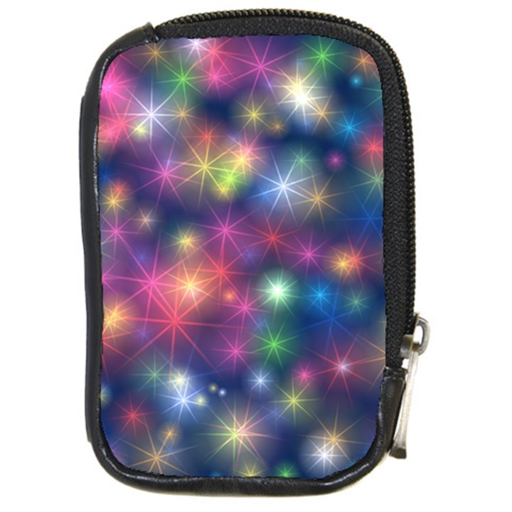 Abstract Background Graphic Space Compact Camera Leather Case