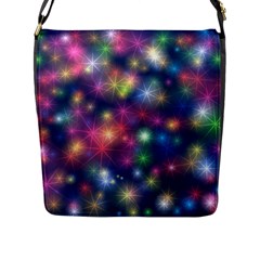 Abstract Background Graphic Space Flap Closure Messenger Bag (l) by HermanTelo