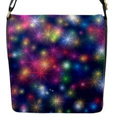 Abstract Background Graphic Space Flap Closure Messenger Bag (s)