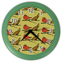 Bird Animal Nature Wild Wildlife Color Wall Clock by HermanTelo