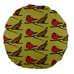 Bird Animal Nature Wild Wildlife Large 18  Premium Round Cushions Front