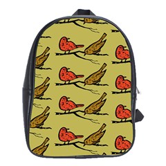 Bird Animal Nature Wild Wildlife School Bag (xl) by HermanTelo