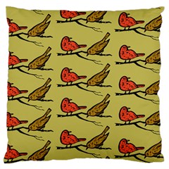 Bird Animal Nature Wild Wildlife Large Flano Cushion Case (two Sides) by HermanTelo