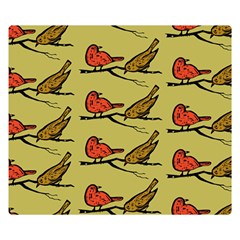 Bird Animal Nature Wild Wildlife Double Sided Flano Blanket (small)  by HermanTelo