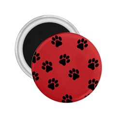 Paw Prints Background Animal 2 25  Magnets by HermanTelo