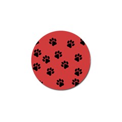 Paw Prints Background Animal Golf Ball Marker