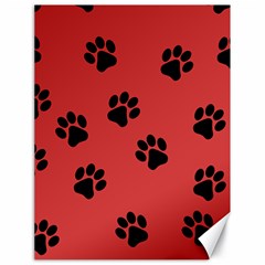 Paw Prints Background Animal Canvas 18  X 24 