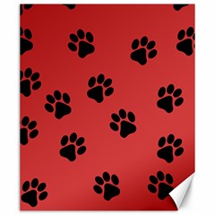 Paw Prints Background Animal Canvas 20  X 24 