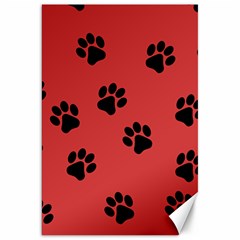 Paw Prints Background Animal Canvas 20  X 30 