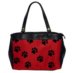 Paw Prints Background Animal Oversize Office Handbag