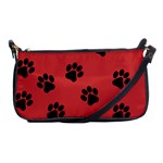 Paw Prints Background Animal Shoulder Clutch Bag Front