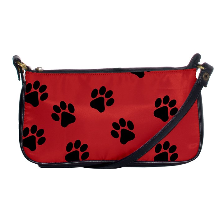 Paw Prints Background Animal Shoulder Clutch Bag