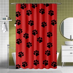 Paw Prints Background Animal Shower Curtain 48  X 72  (small)  by HermanTelo