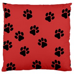 Paw Prints Background Animal Large Cushion Case (one Side) by HermanTelo