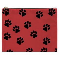 Paw Prints Background Animal Cosmetic Bag (xxxl) by HermanTelo