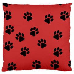 Paw Prints Background Animal Standard Flano Cushion Case (one Side)