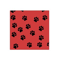 Paw Prints Background Animal Satin Bandana Scarf