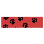 Paw Prints Background Animal Satin Scarf (Oblong) Front