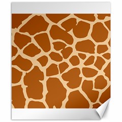 Giraffe Skin Pattern Canvas 8  X 10  by HermanTelo