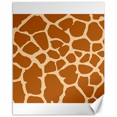 Giraffe Skin Pattern Canvas 11  X 14  by HermanTelo