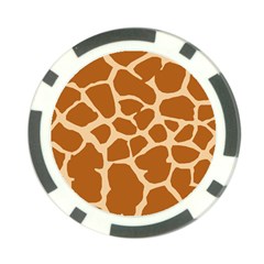 Giraffe Skin Pattern Poker Chip Card Guard (10 Pack)