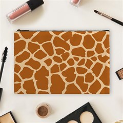 Giraffe Skin Pattern Cosmetic Bag (large)