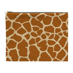 Giraffe Skin Pattern Cosmetic Bag (xl) by HermanTelo