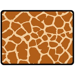 Giraffe Skin Pattern Fleece Blanket (large) 