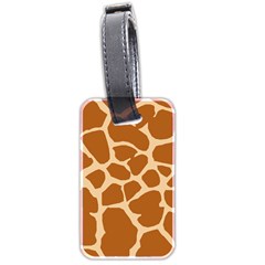 Giraffe Skin Pattern Luggage Tags (two Sides)