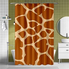 Giraffe Skin Pattern Shower Curtain 48  X 72  (small) 