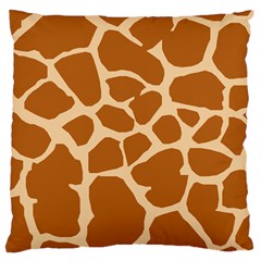 Giraffe Skin Pattern Large Cushion Case (two Sides)