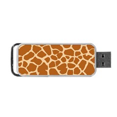 Giraffe Skin Pattern Portable Usb Flash (one Side) by HermanTelo