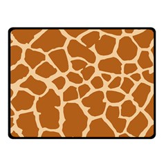 Giraffe Skin Pattern Double Sided Fleece Blanket (small) 