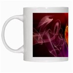 Flame Heart Smoke Love Fire White Mugs Left