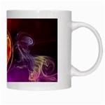 Flame Heart Smoke Love Fire White Mugs Right