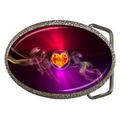 Flame Heart Smoke Love Fire Belt Buckles by HermanTelo