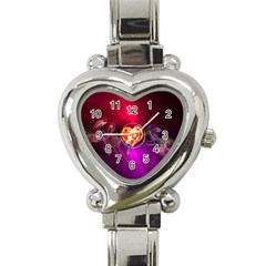 Flame Heart Smoke Love Fire Heart Italian Charm Watch