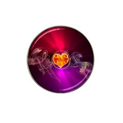 Flame Heart Smoke Love Fire Hat Clip Ball Marker